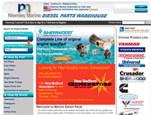 Tablet Screenshot of marinedieselparts.com